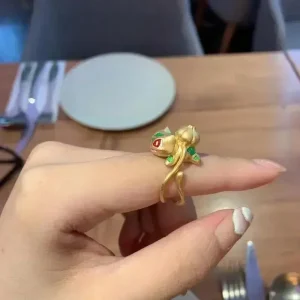 Bague Ajustable Pokemon Bulbizarre Tressé